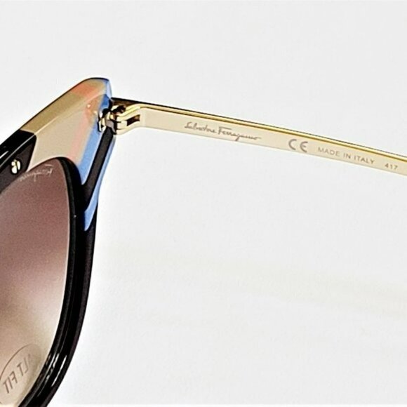 NWT Salvatore Ferragamo  Stripe Square Sunglasses main image 6